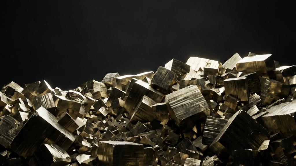 Golden Pyrite Crystal